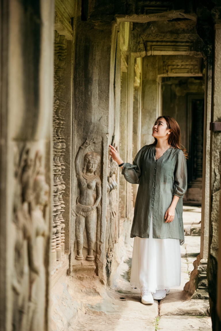 lady at Angkor Wat on an Angkor Wat Photoshoot by Angkor Wat Photographer